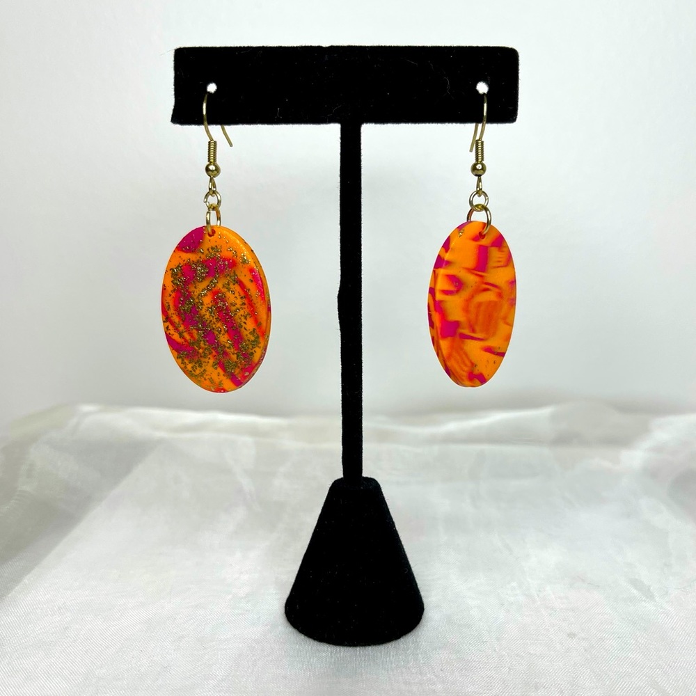 ✨Funky HANDCRAFTED Gold Leaf Earrings✨